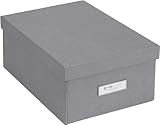 Bigso Box of Sweden Karin Collapsible Storage Box with Labelframe for Easy Identification | Simple Assembly without Tools | Decorative Storage...