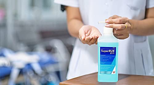 SuperRub Hand Sanitizer Liquid 500ml Alcohol Based Hand Sanitizer with Dispenser Pump 4