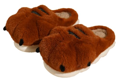Fuzzy Paw Slippers Cute Animal Claw Slipper House Slippers for Women Fluffy Furry Women's Warm Winter Slipper Indoor 2025