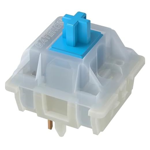 GATERON KS-3X1 Milky Series Keyboard Switches 35PCS(Blue) | Full Milky,Through-Hole LED,5 Pin Structure,compatible for MX Mechanical Keyboard