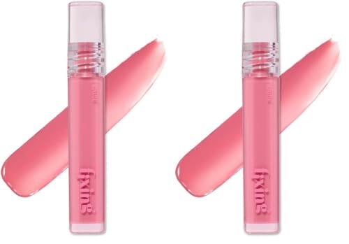 Image of ETUDE Glow Fixing Tint for Plump & Fuller Lips| Non-Sticky, Moisturising, Vegan Gloss| Shade-02 Mellow Pink, 3.8g (Pack of 2)