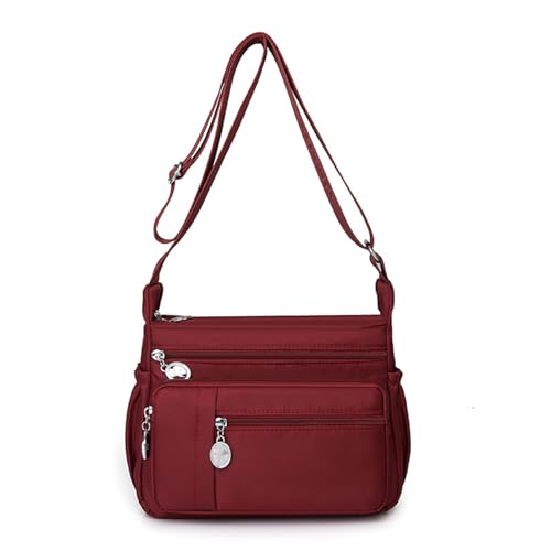 Greabuy Bolsos de hombro para mujer, bolsa de hombro con múltiples bolsillos, bolsa de mensajero de viaje de gran capacidad, bolsa cruzada casual para mujer, bolsa ligera para mamá, bolsa de compras