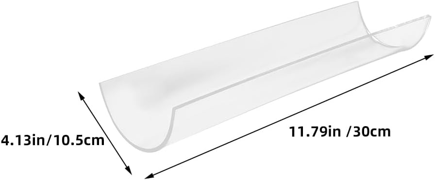 Luxshiny U-Shaped Acrylic Cake Roll Maker 12 Inch Roll Baking Tool for Swiss Pastry Shaper and