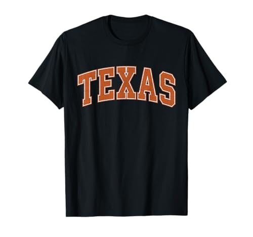 Texas TX Vintage Athletic Sports Orange Style 80s 90s T-Shirt