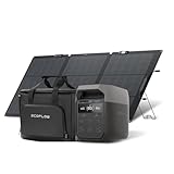 EcoFlow DELTA 3 ポータブル電源1024Wh と160W片面ソーラーパネル Gen2 1枚 と 収納バッグ 3点セット リン酸鉄リチウムイオン 業界最速級の充電速度 56分で100%充電 高出力AC(定格1500W / サージ3000W) ぼーたぶる電源 高出力 ソーラーチャージャー 高変換効率25% 防水防塵 節電 停電対策 防災グッズ エコフロー