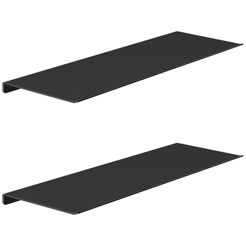 MKO 16" Floating Shelves for Wall, Long Metal Wall Mounted