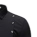 LHWY Camisa de Hombre Otoño Invierno Casual Trun-Down Collar Button Blusa Superior...
