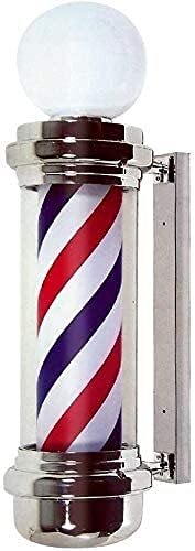 vhhhjhhkl Waterproof Save Energy LED Barber Pole with Top Lamp