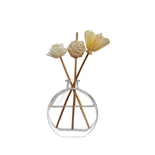 1Pcs 150ml/5oz Empty Refillable Clear Glass Diffuser Bottles Aromatherapy Jar