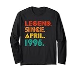 Photo Gallery legend since april 1996 retro year of birth birthday vintage maglia a manica Photo Gallery legend since april 1996 retro year of birth birthday vintage maglia a manica