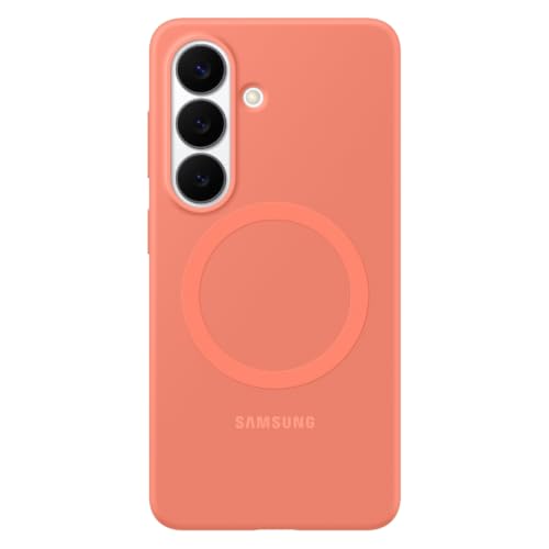 Image of Samsung Galaxy S26 Silicone Magnet Case, Coral Red