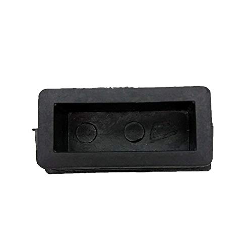 Image of XMHF Rectangle Tubing Black Plastic Plug Fence Post Pipe Chair Glide Insert Finishing Caps 20 Pcs