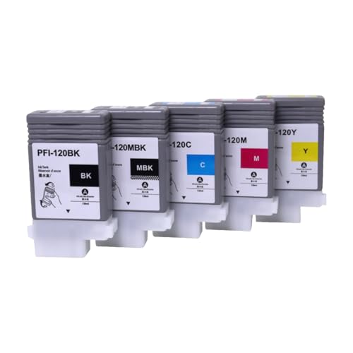 Cartouche PFI-120 jaune haute fidélité pour traceurs Canon iPF TM-300 et TM-200