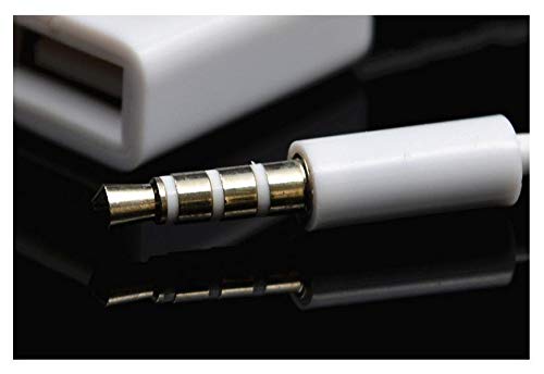 500pcs 3.5mm Male AUX for Audio Plug Jack to USB 2.0 Female Converter Cable Cord Fr Car MP3