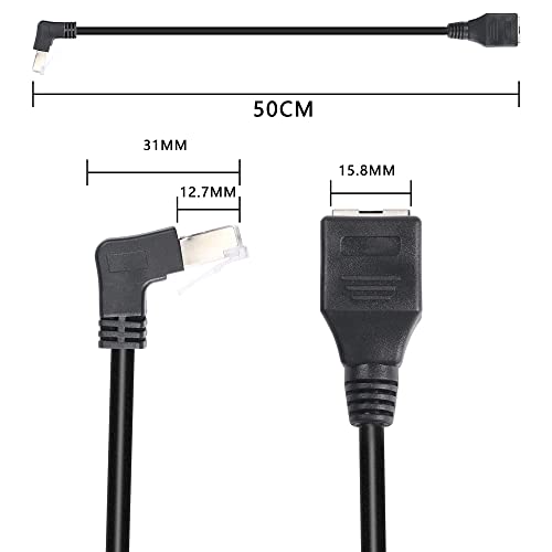 Cable Extensor Ethernet RJ45 Cat5 50 cm Angulado miniatura 6