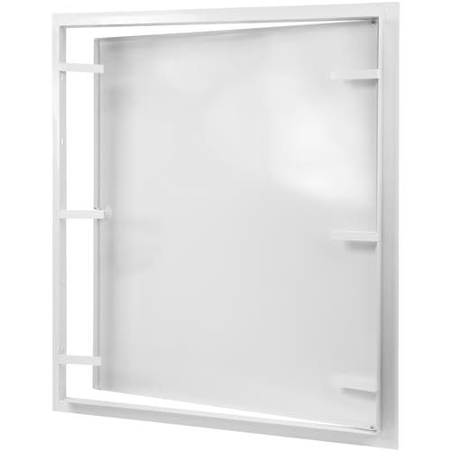 Panneau d'accès mural en métal blanc rigide pour cloison - 8