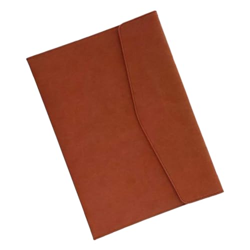 jojofuny Pu Leather File Bag Business Portfolio Office Bag for Women Men Document Holder