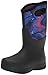 Bogs Womens Neo-Classic Boot Rain, Oil Twist Print-Black, 11