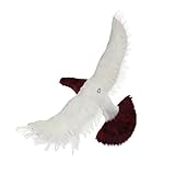 ZGUZMCMK Taubenattrappe Realistische Taubenfigur Vogelpräparat Tierstatue Vogelschreck Aus Feiner Feder Und Robustem für Schaufenster Büro Festtag H, # 5 Rotes Fliegen, 26x 39x17cm