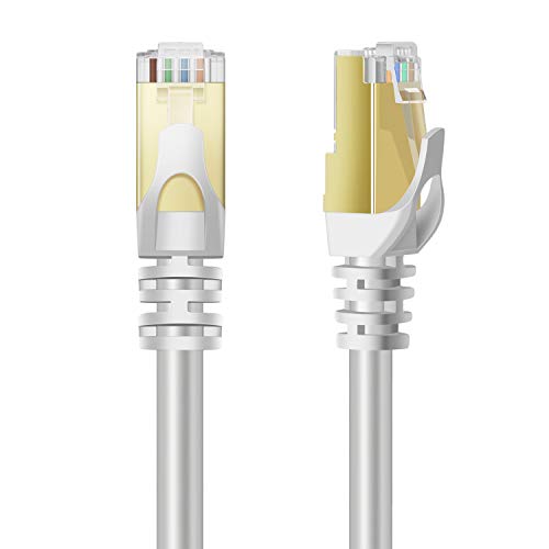 Cable Ethernet CAT 7 50 ft Blanco TNP miniatura 7
