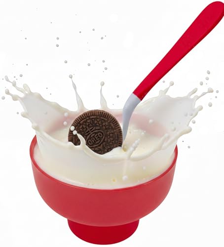 Stephanie Imports Made in USA Set of 2 Cookie Dunking Bowls with Sandwich Cookie Dunking Tools