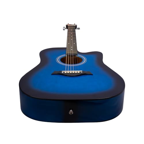 Image of JUAREZ JRZ41CLN-TBS-KIT 41 inch Cutaway Acoustic Guitar Kit Blue Burst | Linden Body | Catalpa Neck | ABS Fingerboard & Bridge | Gloss Finish | Bag, Strap, Strings & Picks | Beginner