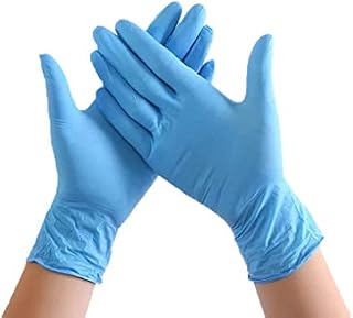 Amlaiworld 50pcs Rubber Comfortable Disposable Mechanic Nitrile Gloves Exam Gloves Powder Free Gloves