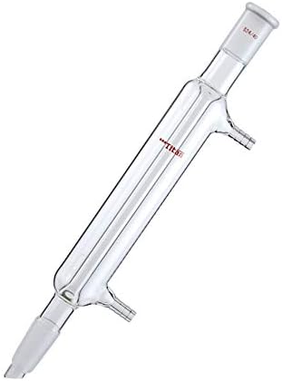 SHAUSE Lab Liebig Condenser Reflux Column with 24/40 Joint, Length 200mm φ10mm Hose Connection