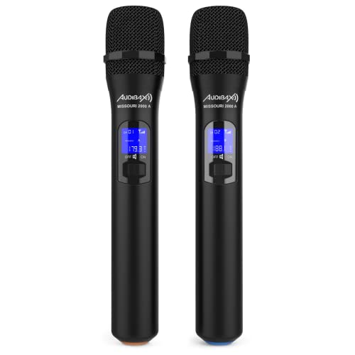 Micrófono inalámbrico Audibax Missouri 2000 VHF Rango A para eventos y karaoke 5