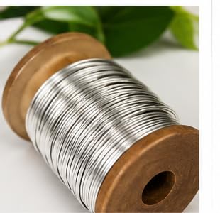 Image of 14 Gauge Stainless Steel Wire for Jewelry Making, 2 mm Wrapping for Craft and Jewelry Making 10 MTRS (33 FT) (2 Millimetres)