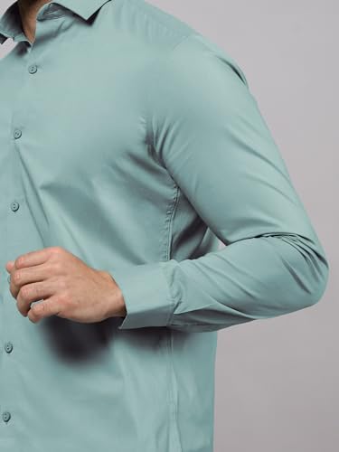 Image of Beyoung Cotton Plain Regular Fit Shirt for Men | Full Sleeve | Formal Shirt | Classic Collar Cotton
