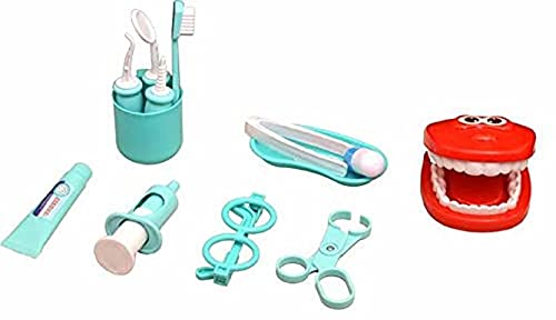 KITI KITS® 15 Pieces Dentist Doctor Medical Set for Kids | Pretend Play Medical Kit | Perfect Role Play Toy Set for Kids | Doctor Dentist Denture Toys (B07QC3D2MB) Amazon Price History, Amazon Price Tracker
