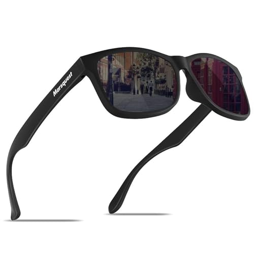 [MARSQUEST] サングラス メンズ 偏光サングラス 運転用 ウェリントン型 UV400 紫外線カット バイク用サングラス 抗衝撃 スポーツ ドライブ ランニング 釣り 登山 おしゃれ ファッション ユニセックス momentumシリーズのサムネイル