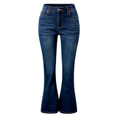Jean bootcut taille haute élastique anti-compression confortable et extensible - 3