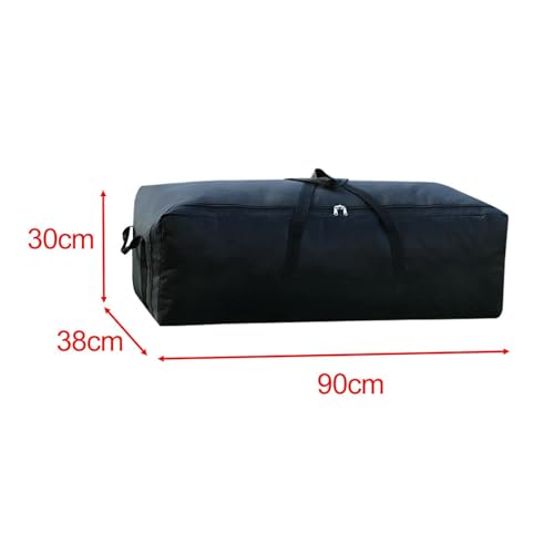 Camping Equipment Storage Bag Large Duffel Bag Large Capacity Black Portable Handbag Luggage Bag Carry Bag for Fishing Gym, Black, 100L4