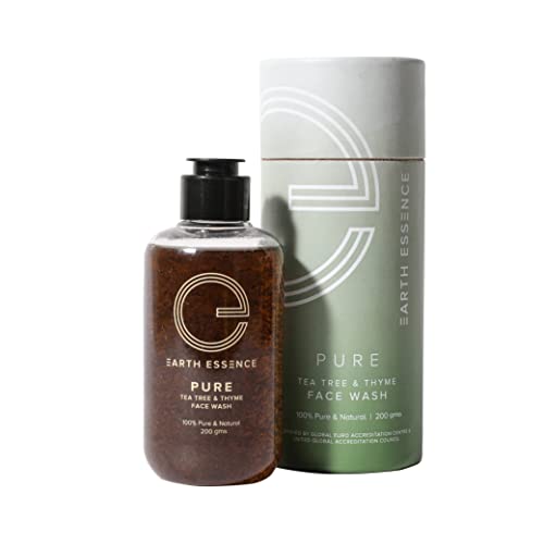 Image of Earth Essence GLOW & PURE Face wash Combo, 400 Gms | Provides Glow & Moisturization | Tan Removal | Controls oil, Anti-Acne & Germs, Cleanses pores | Organic, Natural & Vegan | For Men & Women