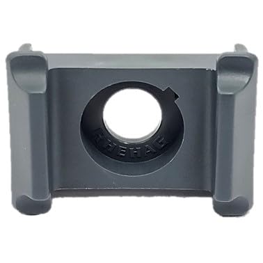 Zaun Pfosten Montagesatz Doppelstabzaun grau anthrazit 7016 Typ Butterfly Klemmstück V2A (anthrazit) 10er Pack