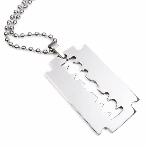 DGP Collana Moda Hard Rock Punk ciondolo Lametta per ragazzo ragazza