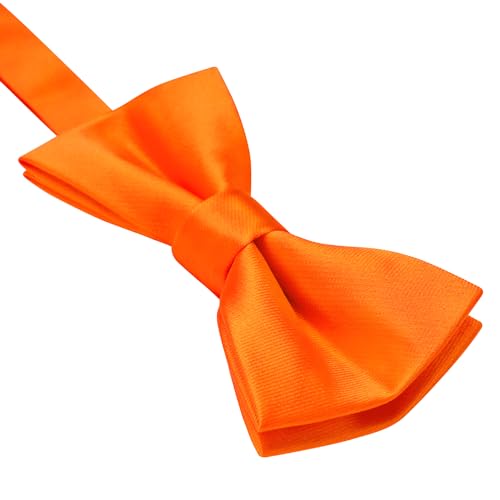 Image of HISDERN Bow Ties for Boys Pre Tied Toddler Bow Tie Adjustable Kids Bowties Clip On Fun Patterned Bowties for Wedding Party