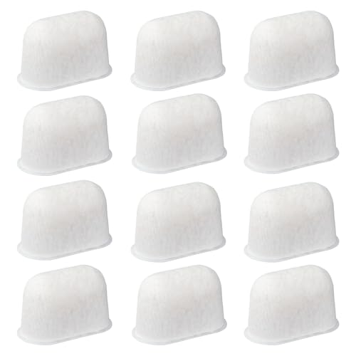 12pcs Resin Coffee Machine Water Filters Replacement for Breville, Espresso Machine Filter Hard Water Softener & Chlorine Remover for Coffee Makers