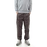 [onion cross] 中綿 シャカパン ナイロンパンツ シャカパンツ 防寒 撥水 防風 極暖 暖パン ホッピング メンズ (チャコール, LL)