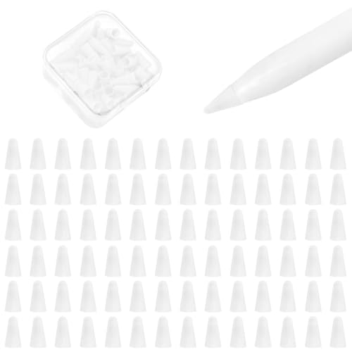 Ya en manzanajugosa.com: Funda de Silicona con Punta de lápiz para Apple Penc 1/2/pro/USB-C, 100 Piezas y 2 empuñaduras de lápiz para ipadpuntas de lápiz Fundas Antideslizantes Reduce el Ruido