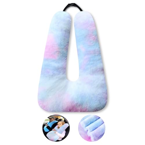 Image of FHSGGP Travel Pillow Car Pillow Kid Car Sleeping Colorful Blue | The Sleeping Aid for Adults and Kids on Road Trips Kids Travel Pillow