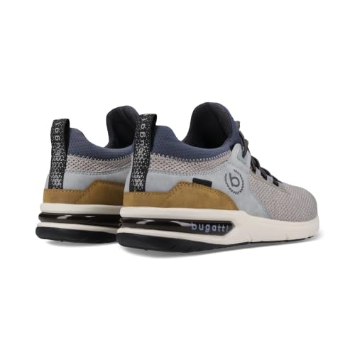 bugatti Herren Halbschuhe Sportliche Schnürer Beige/Dunkelgrau 40 EU – Ansicht 3