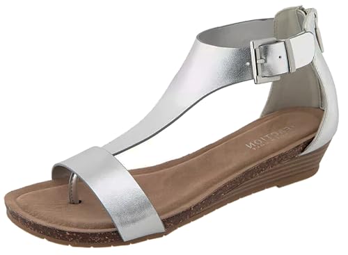 Image of Kenneth Cole REACTION Women's Great Gal T-Strap Wedge Sandal
