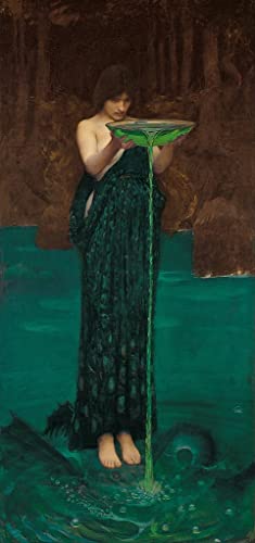 Toile sirène John William Waterhouse grand tableau déco pour couloir et salon