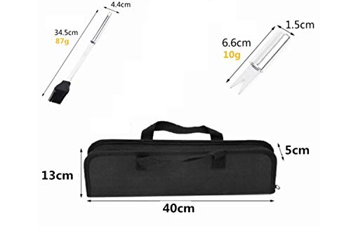 Coocnh 20pc Heavy Duty BBQ Grill Tool Set in Case - The Very Best Grill Gift on Birthday Wedding - Professional BBQ Accessories Set for Outdoor Cooking Camping Grilling Smoking