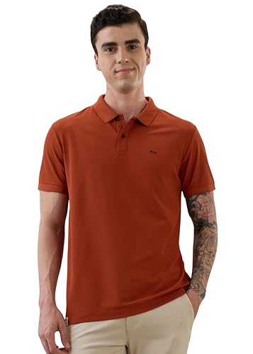 Image of Nostrum Cotton Half Sleeve T-Shirt for Men Boys, Regular Fit, Cherry, Stylish Mens T-Shirts, Polo T Shirt for Man, Collar T Shirts for Men