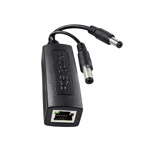 Image of 1-Pc Power Over Ethernet Adapter PoE Splitter Active 48V to 12V Compatible with POE Devices PoE Switches IP Camera IP Phone, POE1