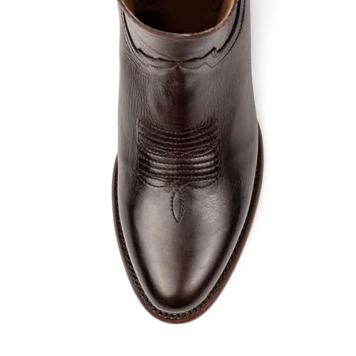 Image of 7L SIETE LEGUAS - Men's Leather Cowboy Zip Boot with Leather Sole style 11200
